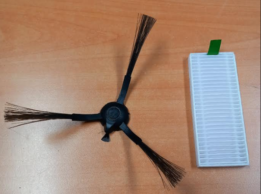 [995.010.075.003] Kit filtre + brosse latérale aspi robot Rowenta ZR185002
