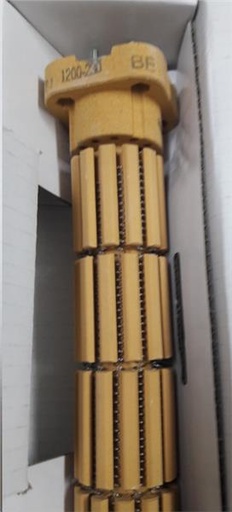 [105.007.000.051] RESISTANCE C.E. STEATITE TETE CARREE - 1200W - Diam. 47 - Long 23 cm . - 2 Bornes