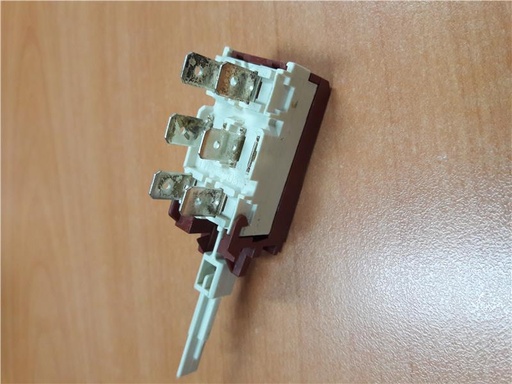 [119.001.009.007] INTERRUPTEUR CLAVIER ML ELECTROLUX  6 C.  AXE LONG - Jusqu'à fin de stock