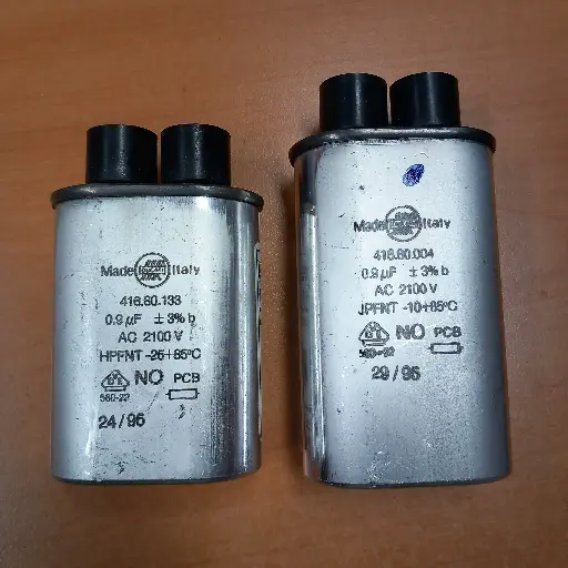 [125.009.000.011] CONDENSATEUR M.O.  0.9µ  2100V-( -10,-25+85c)