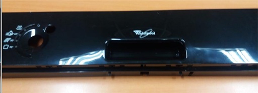 [303.002.005.017] FACE TABLEAU DE BORD NOIR L.V.  WHIRLPOOL ADG8441 - 481245372251 - Jusqu'à fin de stock