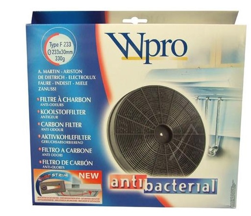 [314.008.005.007] FILTRE CHARBON ACTIF HOTTE WHIRLPOOL C00384660 / 481281718521- FAC509 - F233 - ELECTROLUX / INDESIT / MIELE 