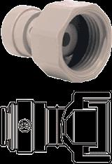 [327.003.000.001] NIPLE RACCORD ROBINET  TUYAU FRIGO US 6mm X 3/4
