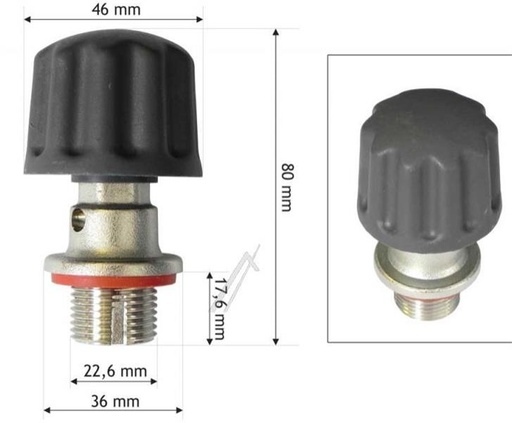 [340.016.008.000] BOUCHON NOI CV PHILIPS 482246211006