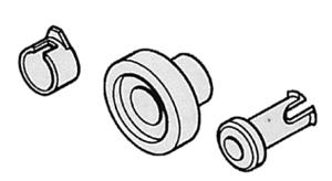 [360.002.033.079] ROULETTE PANIER L.V. BOSCH / SIEMENS 00039667 / 00043379 - /1P