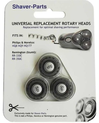 [480.029.008.112] TETE RASAGE PHILIPS ADAPTABLE HQ8 - HQ9 - HQ177- DOUBLE CROCHET