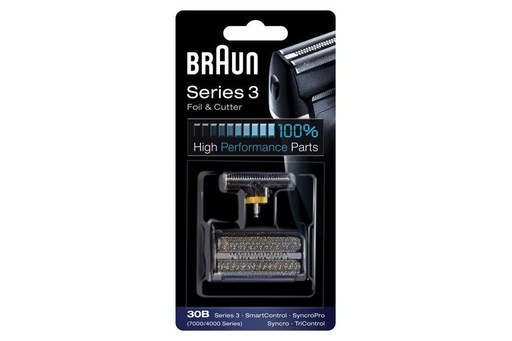 [480.029.059.059] Grille + couteau adaptable rasoir Braun série 3 - 30B - KIT491 SERIE 7000/4000 - 81387936