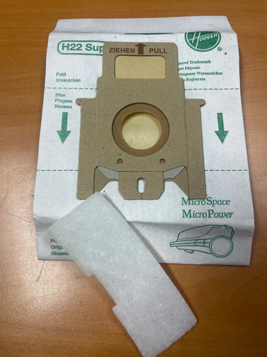 [627.010.024.029] SACS ASPIRATEUR HOOVER MICROSPACE / MICROPOWER - H22S / H22A - 09184573 / 09173865