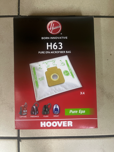 [627.010.024.063] SACS ASPIRATEUR HOOVER PUREHEPA - FREESPACE / SPRINT / FLASH / CAPTURE /4P. - H63 - 35600536