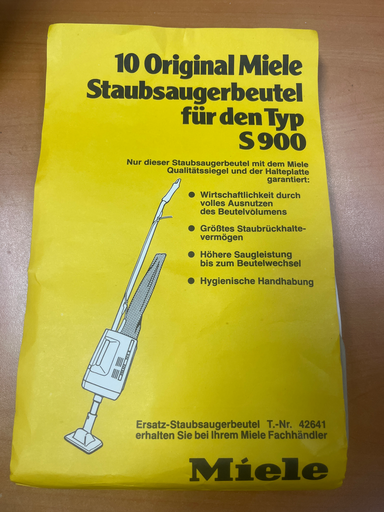[627.010.026.012] SACS ASPIRATEUR MIELE S900  / 00042641 - Jusqu'à fin de stock