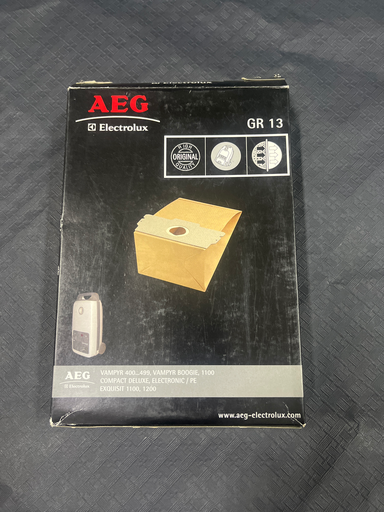 [627.010.032.013] SACS ASPIRATEUR AEG GROBE13 (5P) +  MICROFILTRES - VAMPYR 400...499 / VAMPYR BOOGIE / 1100 COMPACT DE LUXE / EXQUISIT - Jusqu'à fin de stock
