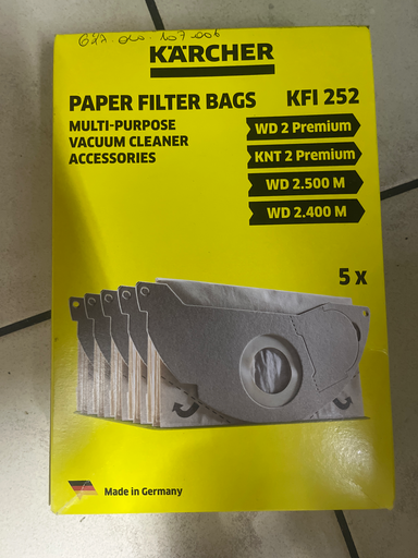 [627.010.107.006] SACS ASPIRATEUR KARCHER /5P  - 2501TE / 3001 - WD2 PREMIUM / KNT2 WD2.4 / WD2.5 - 6.904-143.0