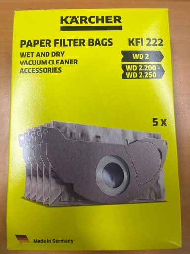 [627.010.107.022] SACS ASPIRATEUR KARCHER KFI222 - WD2 / WD2.200 / WD2.250 - 6.904-322