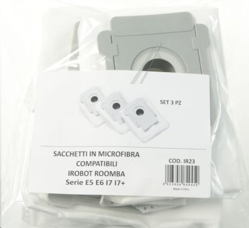 [627.010.168.000] SACS MICROFIBRE  (3 p.) POUR I ROBOT ROOMBA SERIES E5 E6 I7 I 7+ 4626194