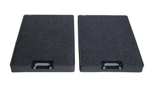 [314.008.033.008] KIT 2 FILTRES CHARBON ACTIF BOSCH / SIEMENS / NEFF  00271068 - LZ53050  -  DHZ90AF - MIELE DKF6 - 03284682 - 210X300X30MM