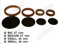 [436.004.074.000] KIT 4 CHAPEAUX BRULEUR + COURONNES TECHNOGAS/FAGOR ... BRUN/LAITON
