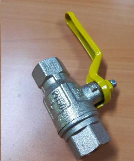 [462.004.000.017] ROBINET DE GAZ POUR TUYAU INGAS INOX 1/2''  -  FEM/FEM
