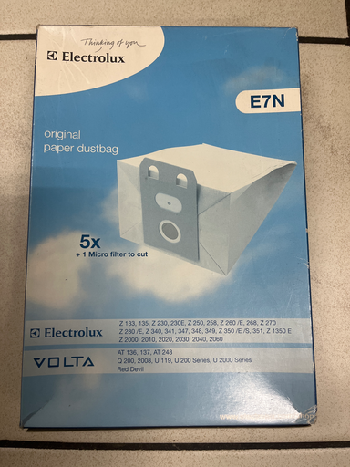 [627.010.068.007] SACS ASPIRATEUR ELECTROLUX E7N + 1MICROFILTRE - 9001959536 (5P) / HOOVER S4150 / S4152 - 33841003 - Jusqu'à fin de stock
