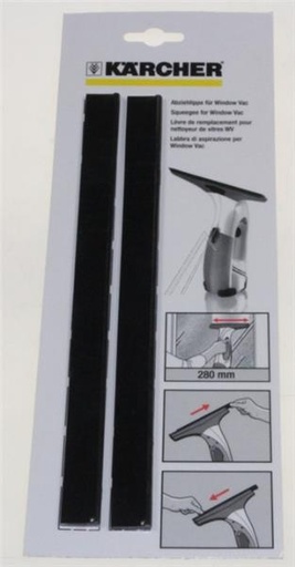 [995.039.107.001] KIT CAOUTCHOUC RACLETTE NETTOYEUR DE VITRE KARCHER WV50  2.633-005.0