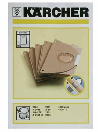 [627.010.107.007] SACS ASPI KARCHER  6.904-167.0.Plus livrable. voir  hoover 627.010.024.033
