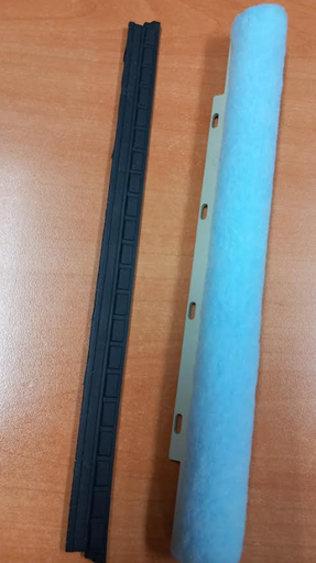 [322.010.107.008] KIT REPARATION FEUTRE + RACLETTE  NETTOYEUR VITRE KARCHER 2.883-341.0 - Jusqu'à fin de stock