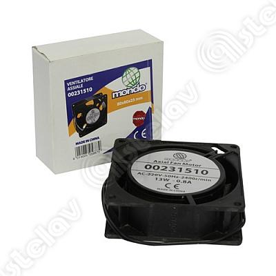 [102.003.000.033] MOTEUR VENTILATEUR AXIAL  CARRE COMPACT 80 x 80 x 25 MM - 220v. 