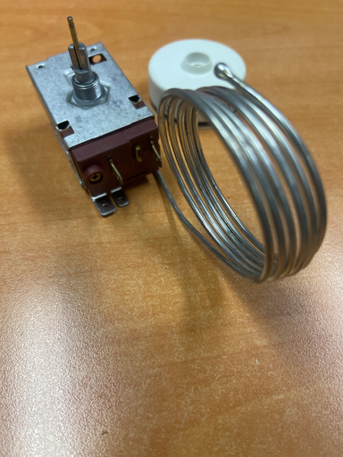 [111.003.000.082] THERMOSTAT UNIVERSEL REFRIGERATEURS à dégivrage par bouton poussoir - CAPILLAIRE 1.3M - DANFOSS N°2 - 077B7002