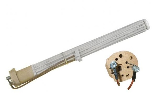 [105.007.000.076] Résistance chauffe-eau stéatite - 2000W - Long. 385 cm -Diam. 32 mm - 396117-01