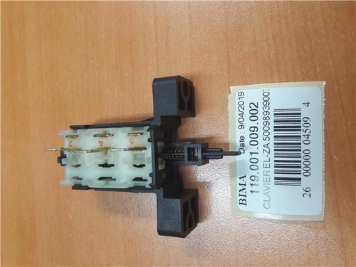 [119.001.009.002] INTERRUPTEUR CLAVIER ML EL - ZA 50098939007 - Jusqu'à fin de stock