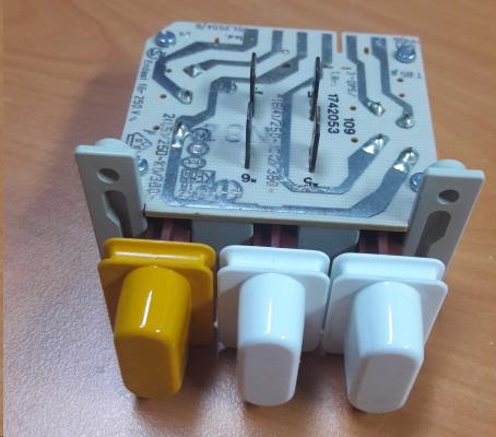 [119.001.026.001] CLAVIER 3T. - BLANC - MIELE 01921513 - Jusq'à fin de stock