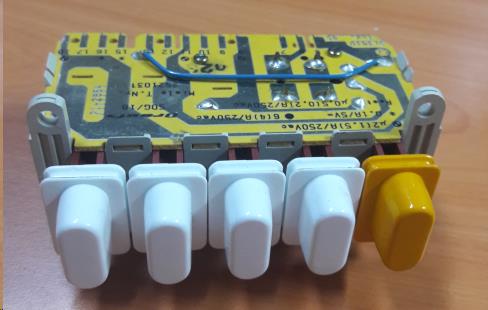 [119.001.026.011] CLAVIER 5 T. BLANC ML MIELE 2521031 - Jusqu'à fin de stock