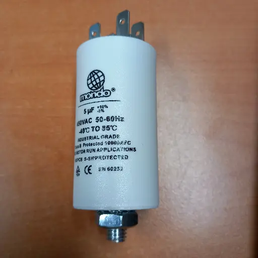 [125.000.000.043] CONDENSATEUR  5µ  - Volt 450 - à cosses