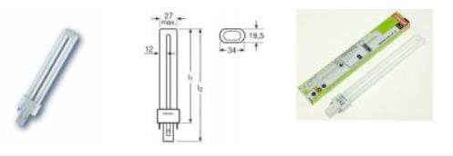 [130.000.000.017] AMPOULE FLUORESCENTE COMPACTE G23, 11 W