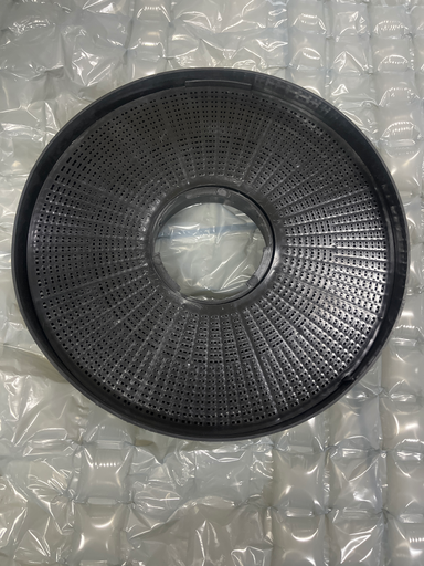 [314.008.000.000] FILTRE CHARBON ROND POUR HOTTE - DIAM. 26CM - CENTRE 9 CM - 3 ENCOCHES