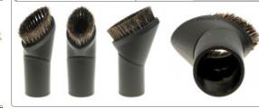 [322.010.079.045] BROSSE RONDE ORIENTABLE 32MM NOIRE POILS NATURELS - ELITE SERIE - 107409856