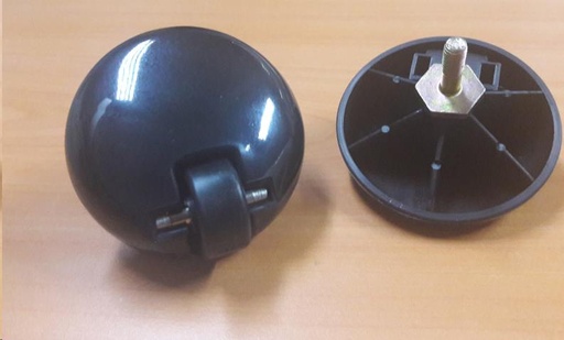 [360.010.026.003] ROULETTE PIVOTANTE COMPLETE ASPIRATEUR  MIELE 1161800  - Jusqu'à fin de stock
