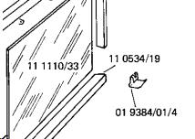 [404.004.033.014] AGRAFE FIXATION CADRE DE PORTE POUR FOUR BOSCH 00019384 - Jusqu'à fin de stock