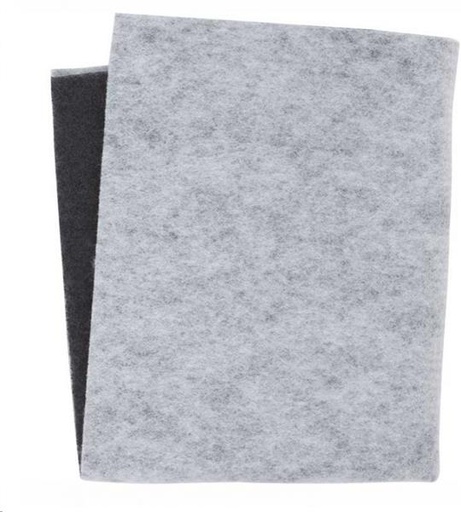 [514.008.000.005] FILTRE FIN DE HOTTE AVEC INDICATEUR  DE SATURATION + COUCHE CHARBON ACTIF 57 X 47CM 1P