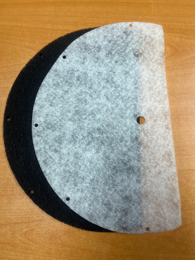 [514.019.078.002] DOUBLE FILTRE ANTI ODEUR COUVERCLE FRITEUSE MOULINEX  875 / 876 / 877 / 890 / 014 / 015 /191 / 981 / 982 - TYPE 710 - A71004 /3P. - Jusqu'à fin de stock