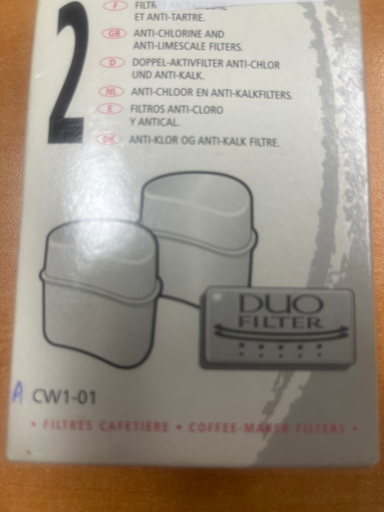 [850.025.078.001] CARTOUCHE FILTRE PERCO MOULINEX  CRYSTAL AROME PLUS DUO - CW4 /CW5 / CW6 / CW7 / CW8 T89 / V91 / V92 / CG1 - ACW101 -  KAF4720057 / YX103601