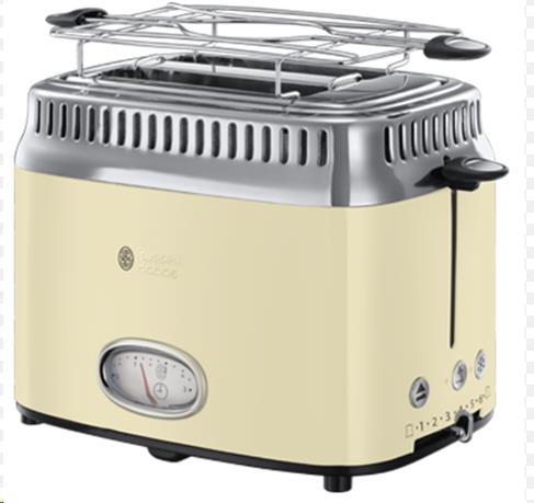 [999.022.190.000] GRILLE PAIN RETRO VINTAGE RUSSEL HOBBS CREME
