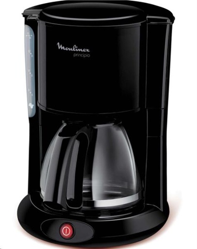 [999.025.078.000] PERCOLATEUR MOULINEX PRINCIPIO NOIR 1000W - 1.25 L. - 10-15 TASSES - FG2608