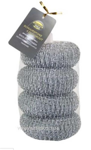 [999.090.000.005] EPONGE A VAISSELLE INOX /4 P.