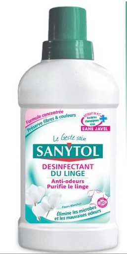 [999.090.000.063] SANYTOL DESINFECTANT A 99% DU LINGE 500ML