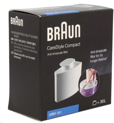[850.016.059.000] CARTROUCHE ANTI-CALCAIRE CENTRALE VAPEUR  BRAUN BRSF001