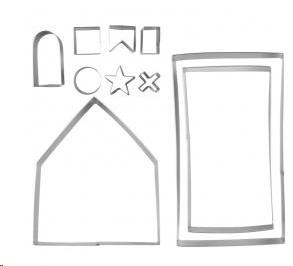 [999.091.000.025] EMPORTES PIECES (10 Pièces) INOX - DECO NOEL