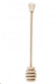 [999.091.000.028] CUILLERE A MIEL EN BOIS (HETRE)  - L 16 cm