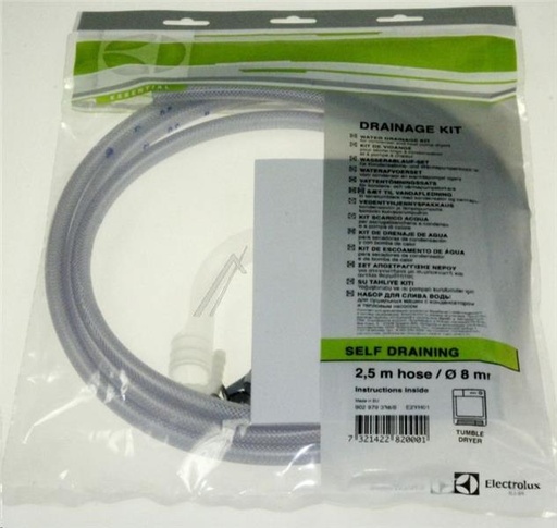 [201.005.009.004] KIT ACCESSOIRES VIDANGE CONDENSEUR SL ELECTROLUX 1251225031 / 9029793388