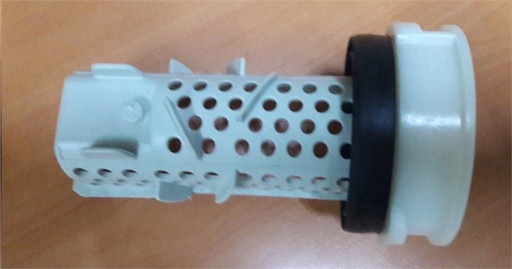 [314.001.026.010] BOUCHON / FILTRE COMPLET POMPE DE VIDANGE ML MIELE 30481 - Jusqu'à fin de stock