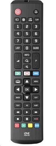 [999.000.000.083] TELECOMMANDE UNIVERSELLE ONE FOR ALL- LG -URC4911- SANS PROGRAMMATION